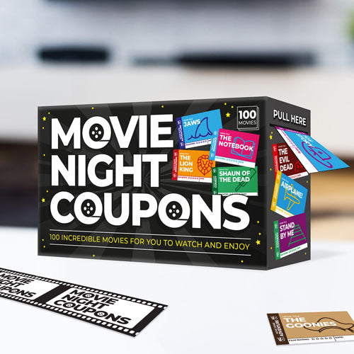 Movie Night Coupons Card Game