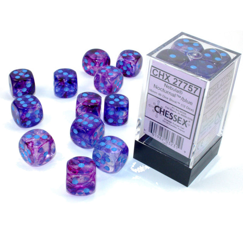 Blocco da dadi Nebula Chessex 16mm D6