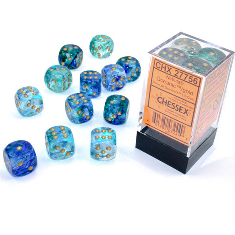 Nebula Chessex 16mm D6 Würfelblock