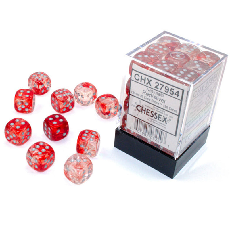 Nebula Chessex 12mm D6 Blocco da dadi luminari