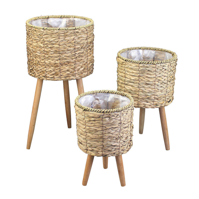 Malo Plant Stands con gambe 3 set (grandi 30x58 cm)