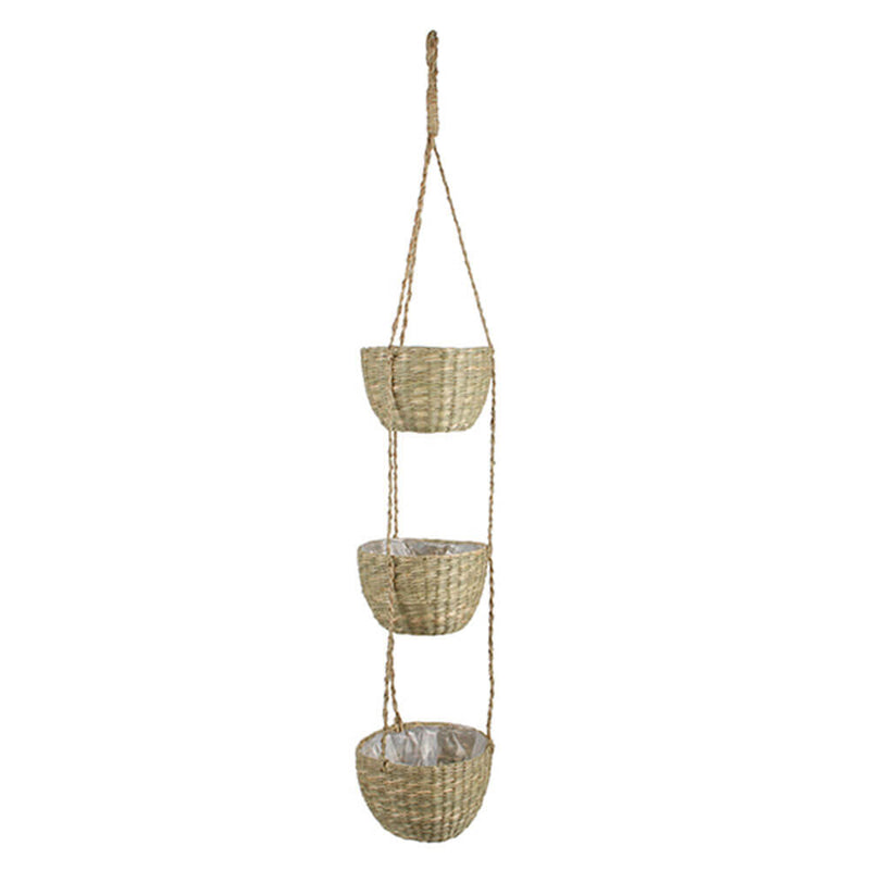 Zain 3-Tier Hanging Seagrass Basket (85x14cm)