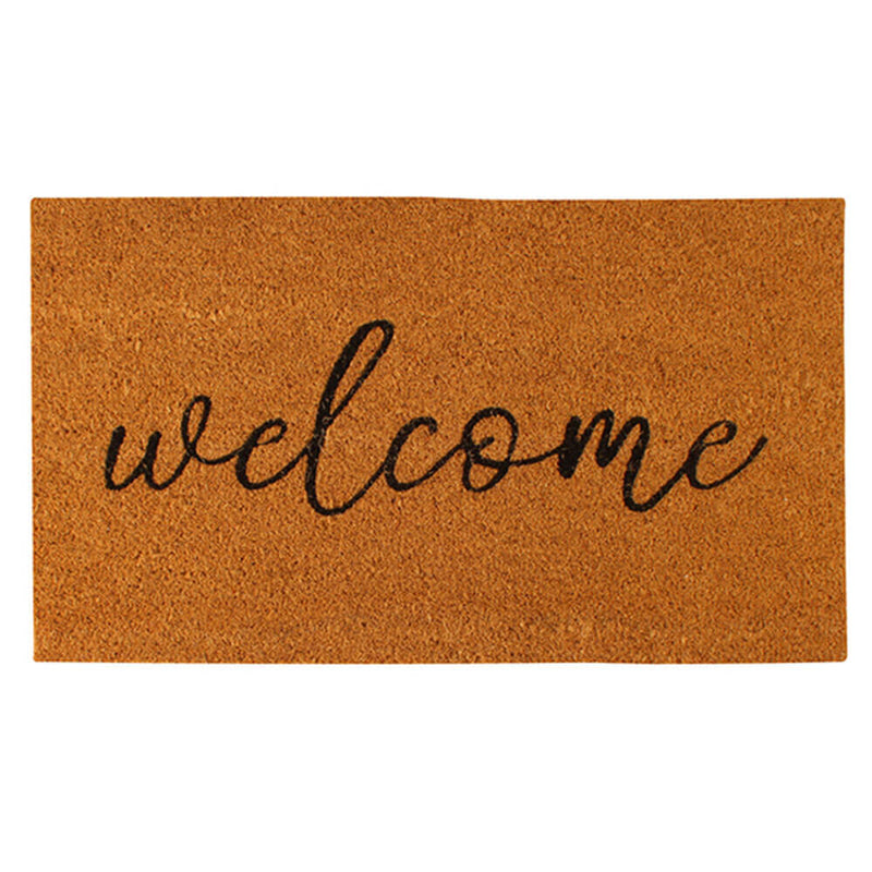 Script Welcome Coir Doormat (70x40cm)