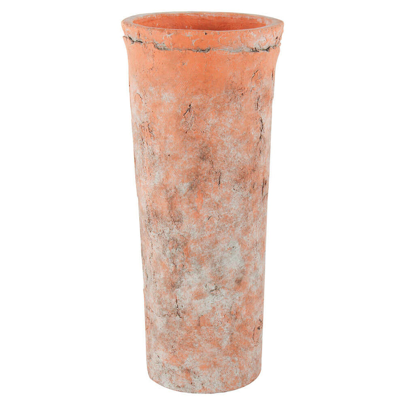 Sersi Antiqued Face Vase en Béton Terre Cuite