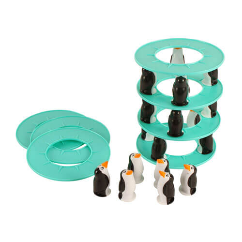 Penguin Tower Topple Game (32x13x13cm)