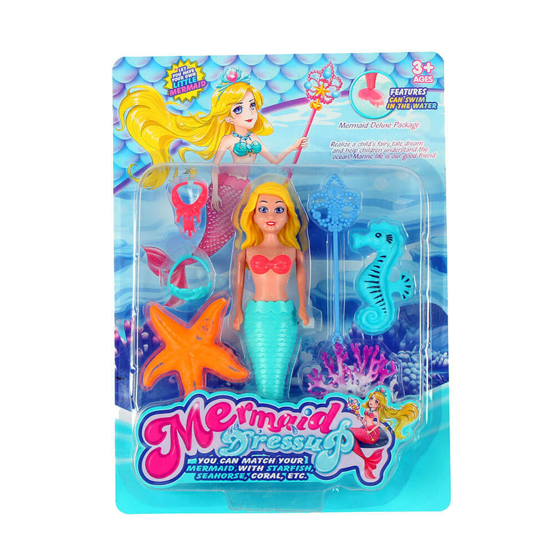 Blonde Mermaid with Accessories (33x24x6cm)