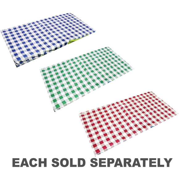 Gingham Rectangle Waterproof Tablecloth (120x90cm)