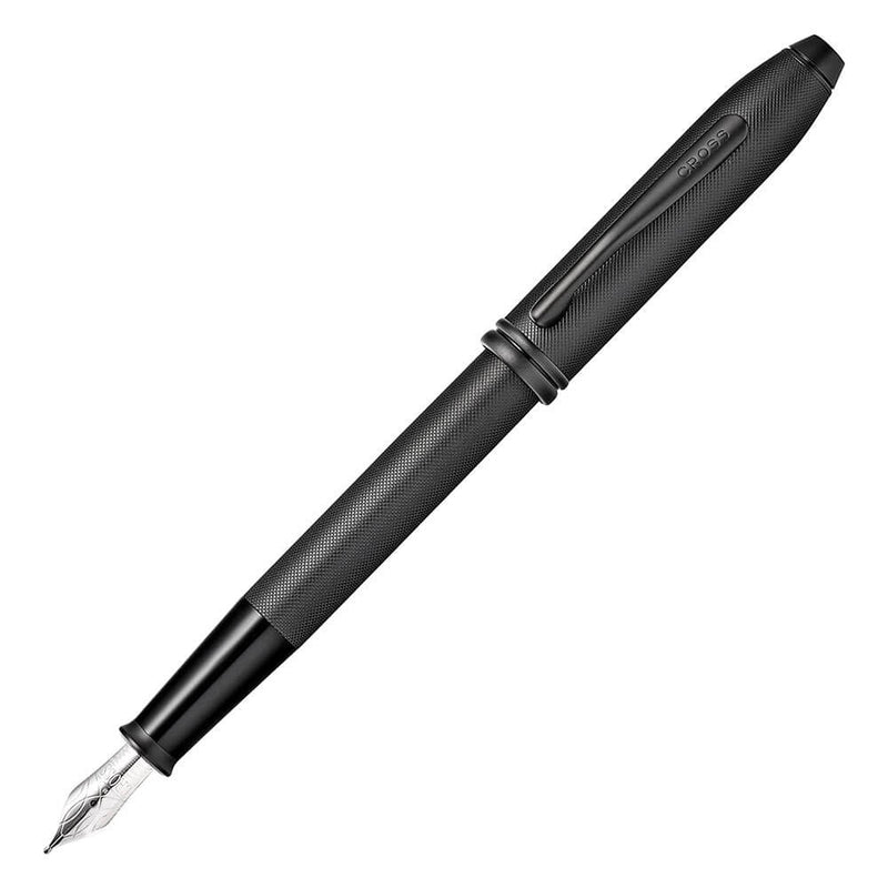 Stylo plume Townsend Black MicroKnurl et noir mat