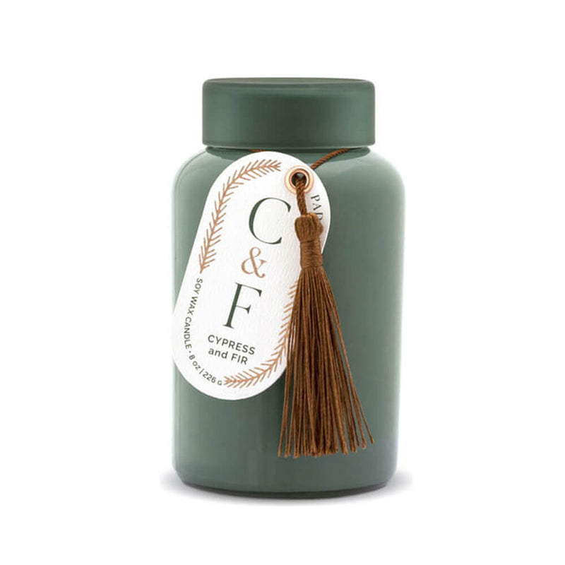 Cypress & Fir Candle con coperchio verde scuro 8oz
