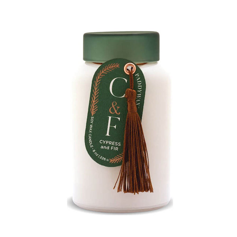 Cypress & Fir Candle con coperchio verde scuro 8oz
