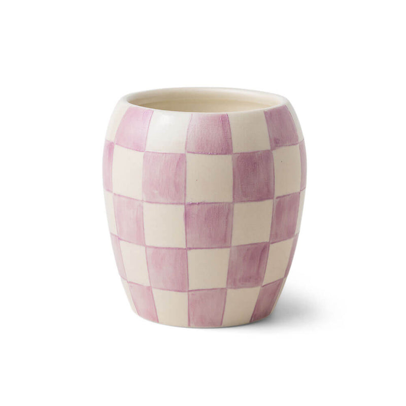 Récipient en porcelaine à carreaux Checkmate 11 oz