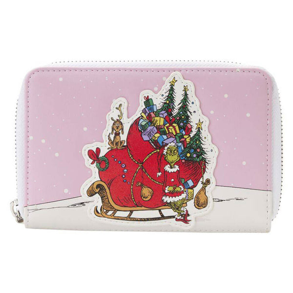 Dr. Seuss The Grinch Sleigh Zip Around Purse