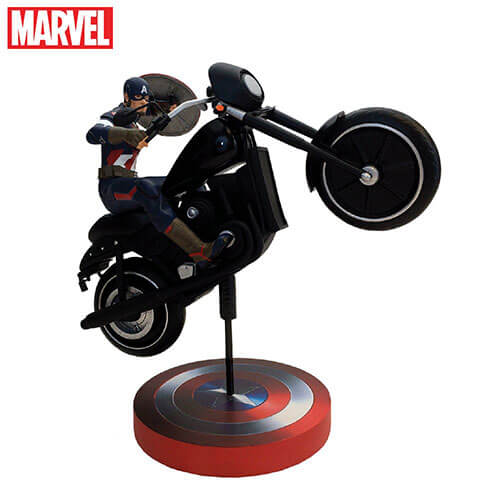 Avengers 2 Captain America Rides Premium Motion Statue