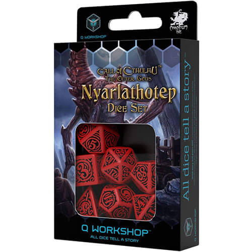 Q Workshop CoC Outer Gods Nyarlathotep Dice Set of 7