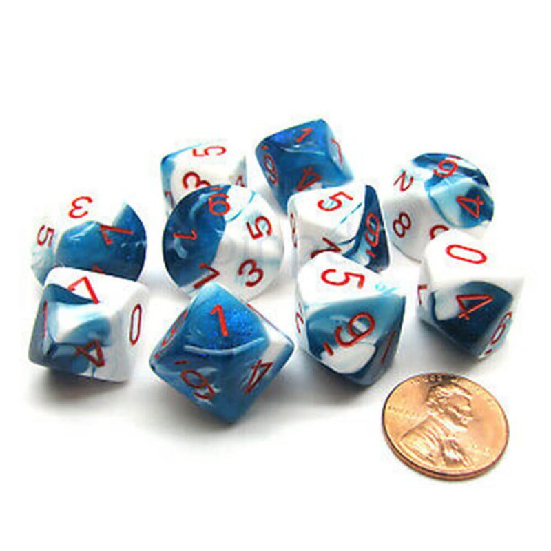 Set di gemelli poliedrici di Chessex D10 D10