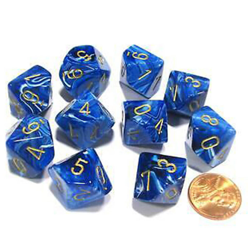 Chessex D10 Jeu de vortex polyédriques à 10 matrices