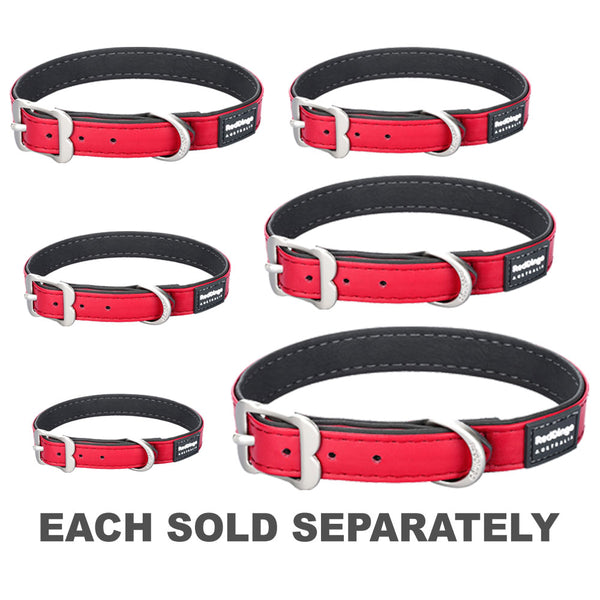 Elegant Vegan Leather Collar (Red)