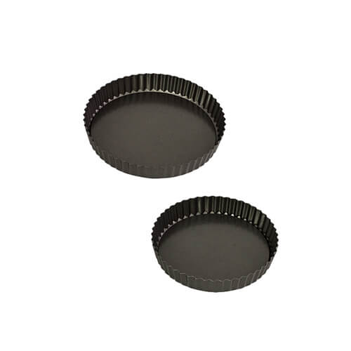 Bakemaster Loose Base Round Quiche Pan