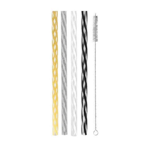 Avanti Reusable Cocktail Straws Celebration (Set of 24)