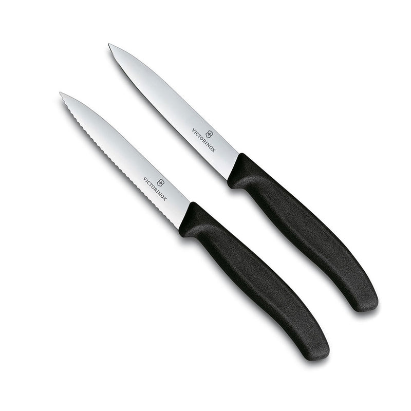 Victorinox pointu du couteau de mise en œuvre dentelé 2pcs 10cm