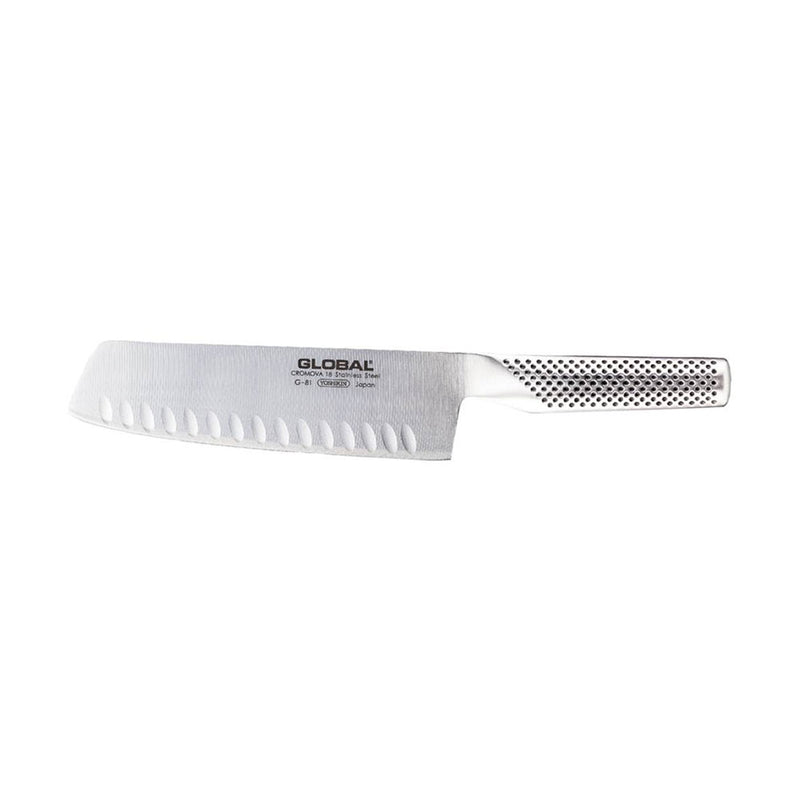 Coltelli globali maneggiati dritti coltello vegetale 18 cm