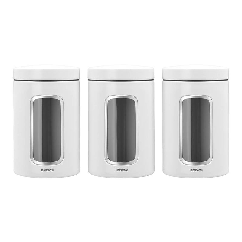 Brabantia Window Canister Bianco 1.4L