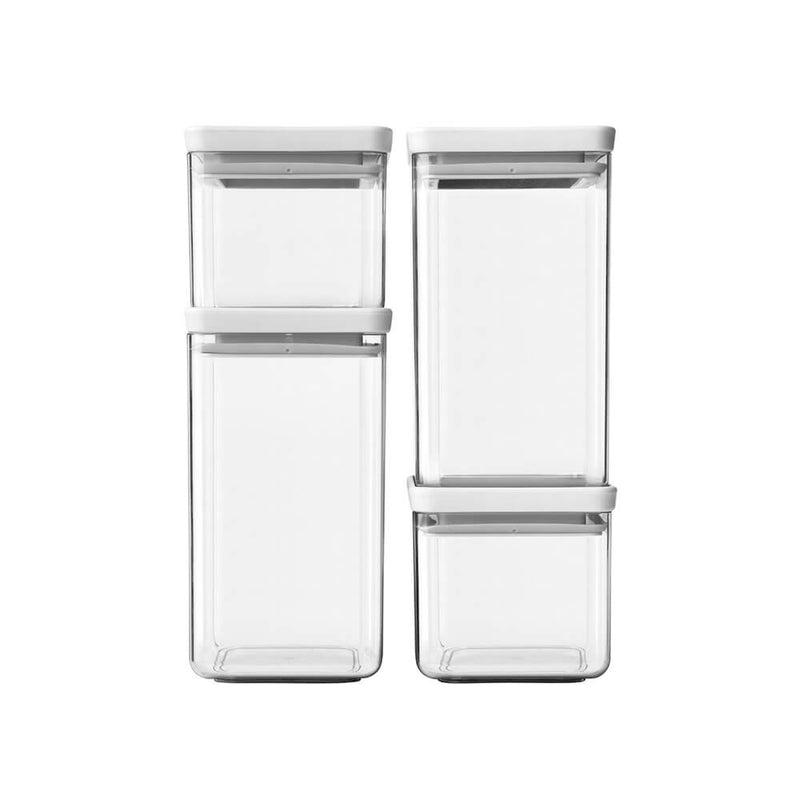  Brabantia Stapelbarer quadratischer Kanister (4er-Set)