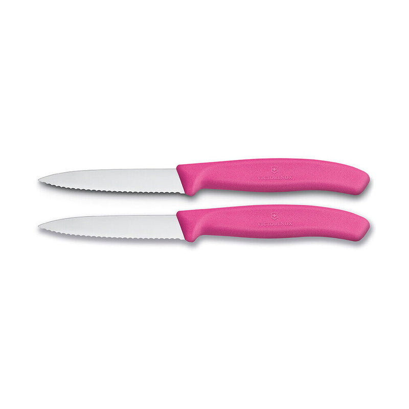 Victorinox Classic Schälmesser mit Wellenschliff, 2 Stück, 8 cm