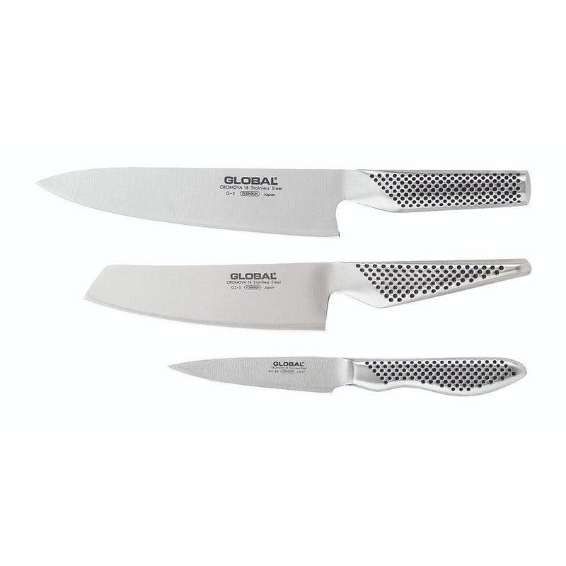 Global Knives Ensemble de couteaux en acier inoxydable (3 pièces)