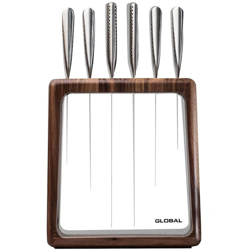 Set di blocchi di coltelli Hashira Global Knives (7 pezzi)