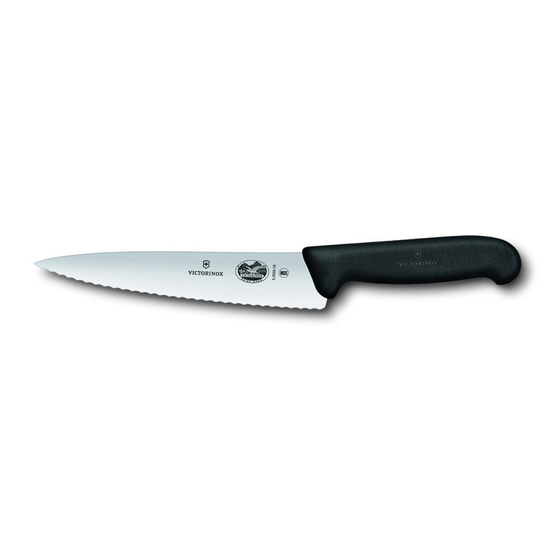 Victorinox Cooks Tranchiermesser mit gewellter Kante (Fibrox)