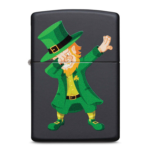 Zippo Dabbing Leprechaun Design Lighter