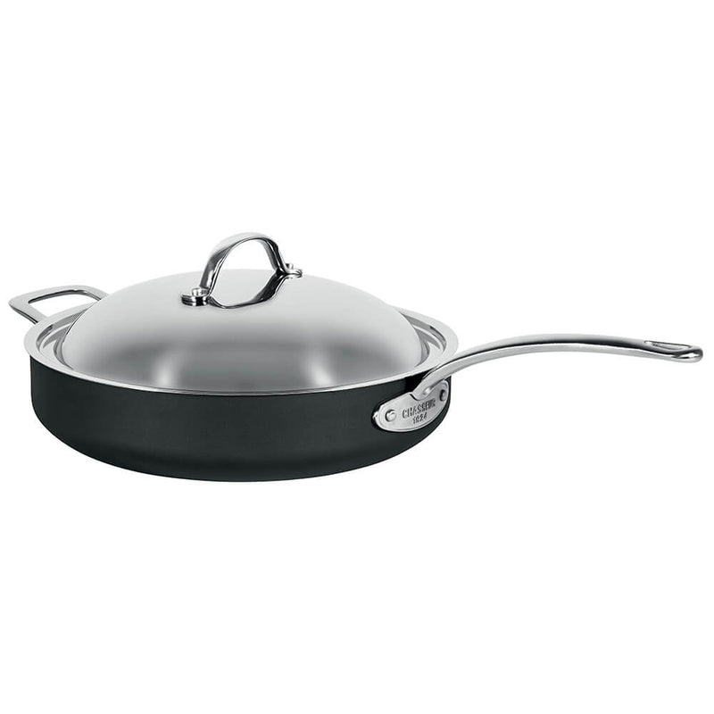 Chasseur Hard Ano Saute Pan w/ Lid and Helper Handle 30cm