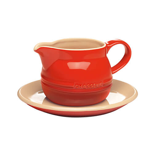 Chasseur La Cuissn Gravy Boat and Saucer