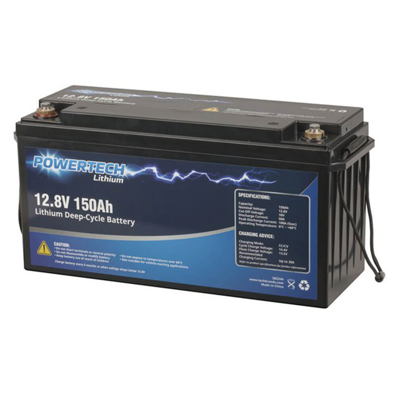 Batterie à décharge profonde Powertech (12,8 V LiFePO4)