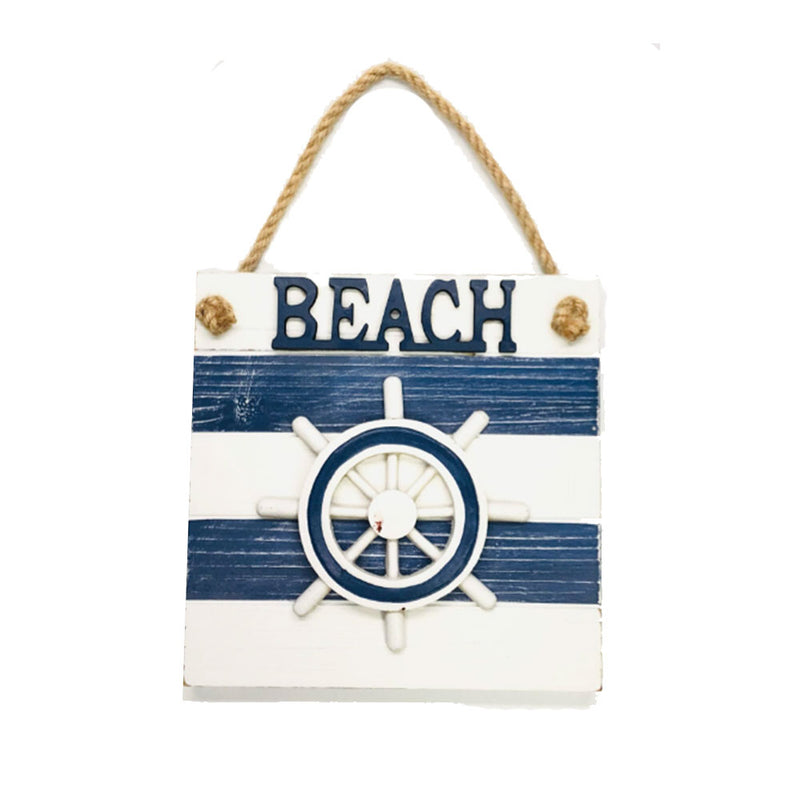 Nautical Beach Sign Hanging Wall Décor