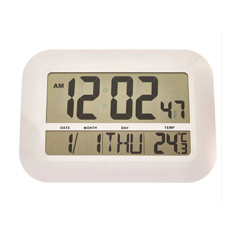 Horloge calendrier LCD géante