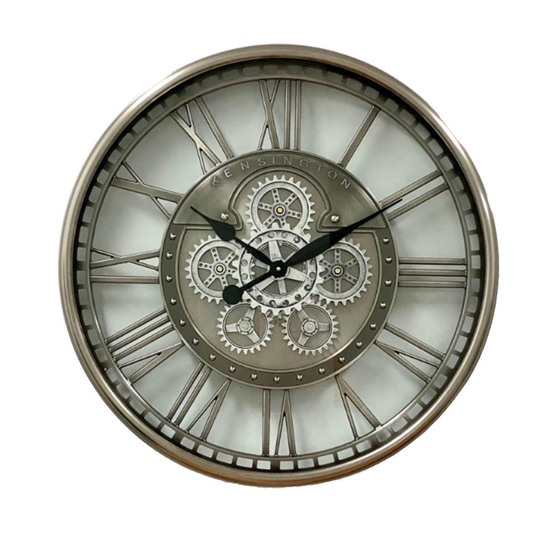 Luxurious Stainless Rotary Gears Wall Clock