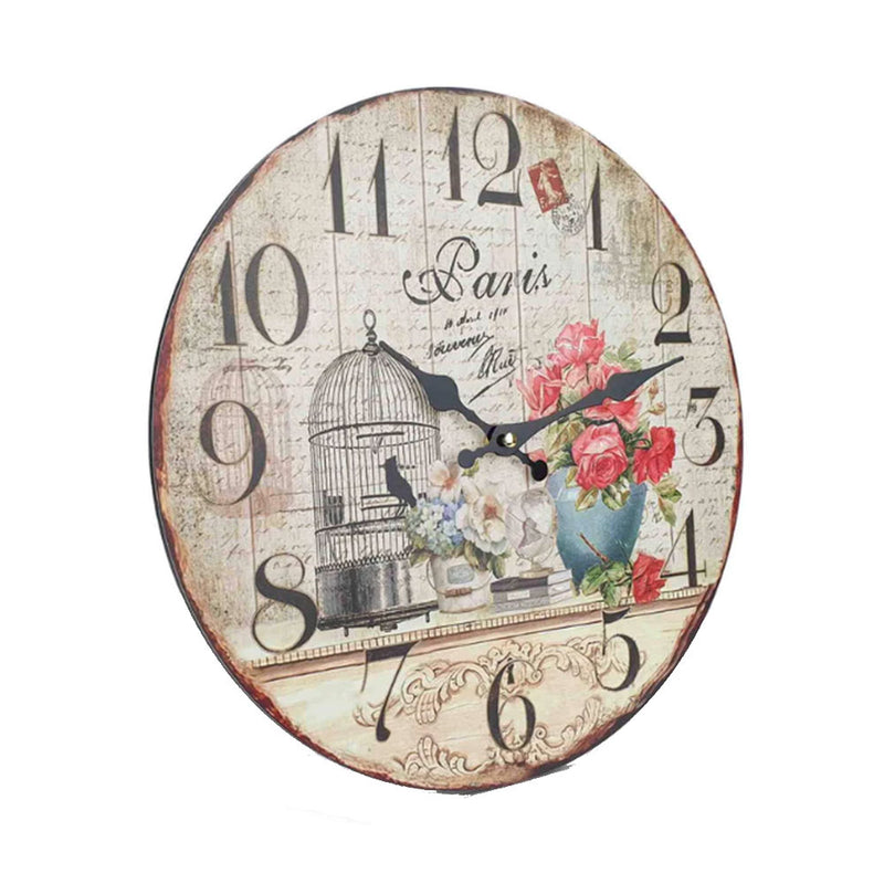 Clock mdf classico MDF 12 "(34x34x2.5cm)