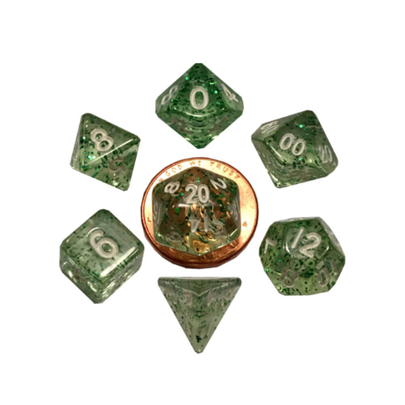 MDG Mini Poly Dice Set (mit weißer Nr.)