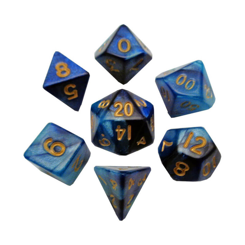 MDG Mini Poly Dice Set (mit Gold Nr.)