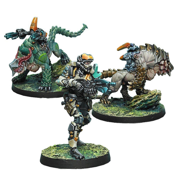 Infinity NA2 Spiral Corps Miniatures Kerail Preceptors