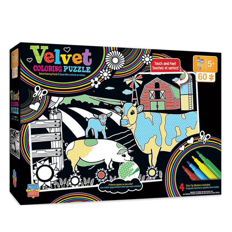 Puzzle à colorier en velours MP Kids (60 pcs)