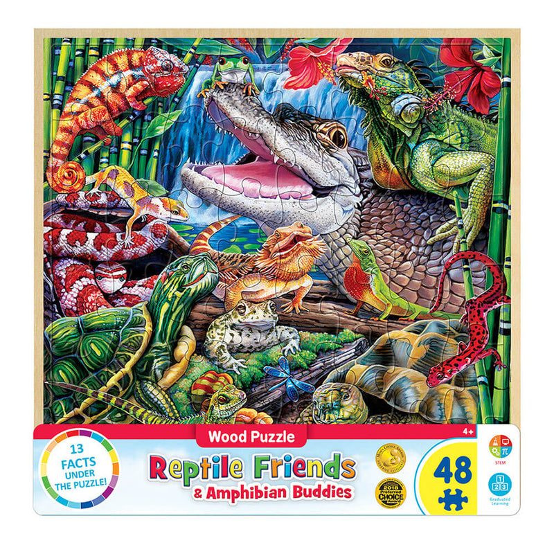 MP Wood Fun Facts Puzzle (48 Teile)