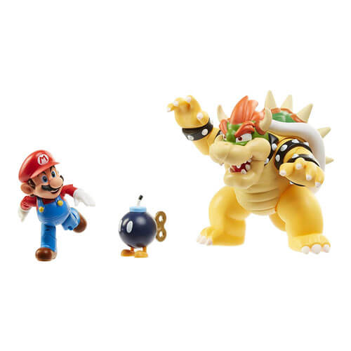 World of Nintendo Mario vs. Bowser Diorama Set