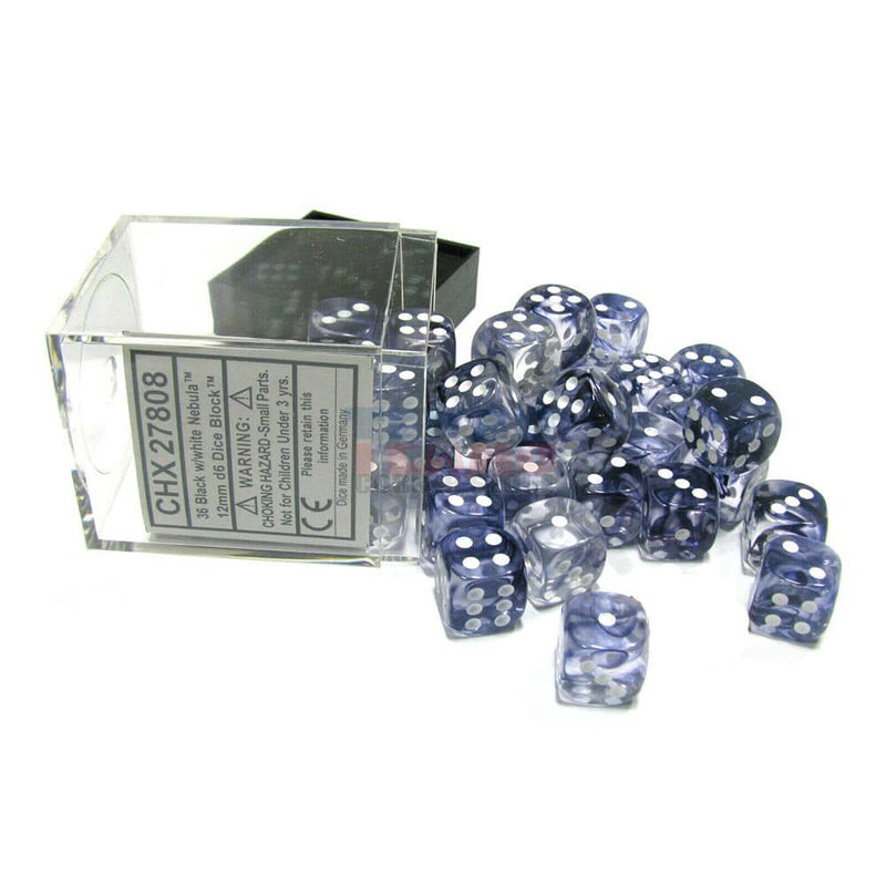 D6 Dés Nébuleuse 12mm (36 Dés)