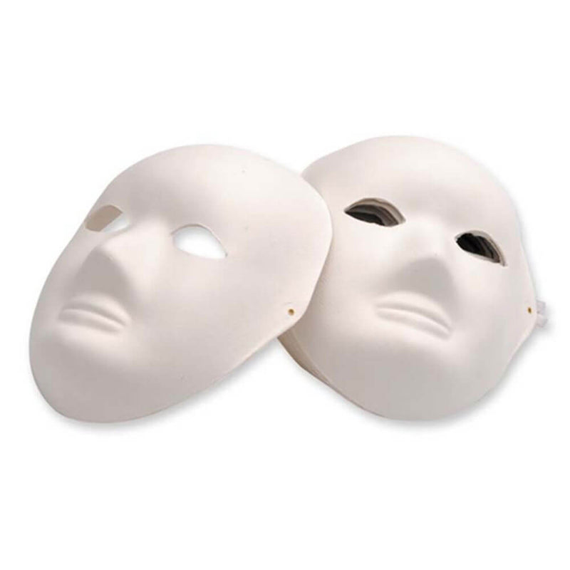 Masques en papier mâché EC avec élastique 24pk