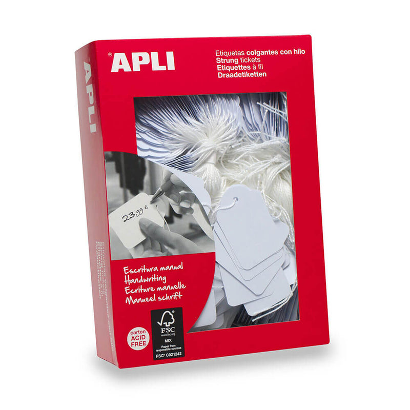 Apli Merchandising Tags Weiß 500er-Pckg