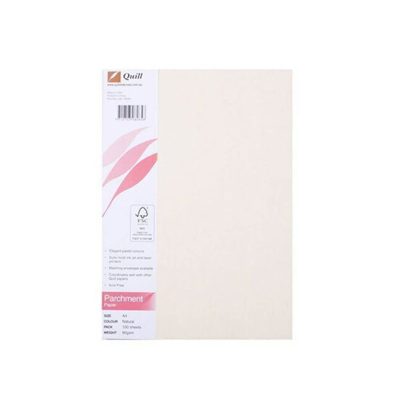 Papier parchemin Quill A4 (paquet de 100)