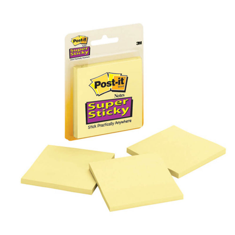 Note Post-It Super Sticky 76x76mm (3 pad)